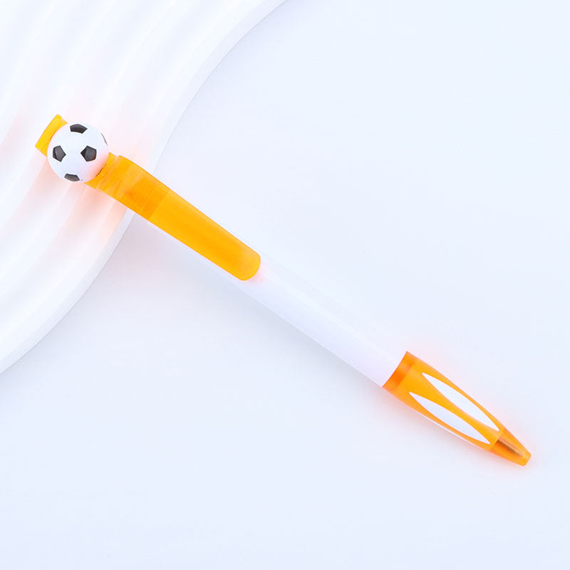Creative Rotating Soccer Ball Pen – Promotional Stress Relief Ballpoint Pen with Spinning Soccer Design