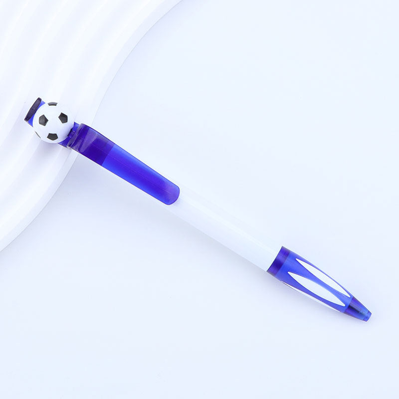 Creative Rotating Soccer Ball Pen – Promotional Stress Relief Ballpoint Pen with Spinning Soccer Design