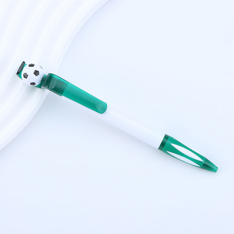Creative Rotating Soccer Ball Pen – Promotional Stress Relief Ballpoint Pen with Spinning Soccer Design