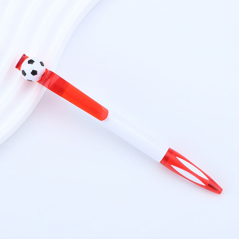 Creative Rotating Soccer Ball Pen – Promotional Stress Relief Ballpoint Pen with Spinning Soccer Design
